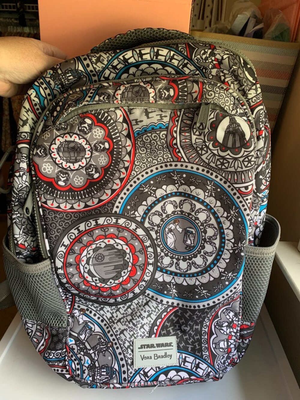 Vera Bradley Star Wars Reactive Grand Backpack Far Far Away Medallion EUC